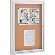 Global Industrial™ Panneau d’affichage fermé cork - 24"W x 36"H - 1 Porte