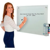 Global Industrial™ Frosted Glass Dry Erase Board, 36 « L x 24 « H