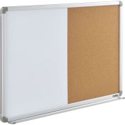 Global Industrial™ 36"W x 24"H Combination Board - Tableau blanc/Liège