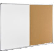Global Industrial™ 72"W x 48"H Combination Board - Whiteboard/Cork