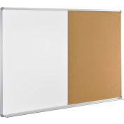 Global Industrial™ 72"W x 48"H Combination Board - Tableau blanc/Liège