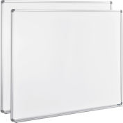 Global Industrial™ Magnetic Whiteboard - 60 x 48 - Steel Surface 2 Pack
