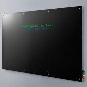 Global Industrial™ Magnetic Glass Dry Erase Board - 96 x 48" - Black