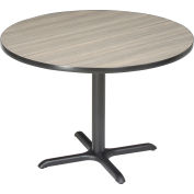 Interion® table ronde de restaurant de 36 », Charbon de bois