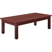 Interion® Table basse en bois - 48 » x 24 » - Acajou