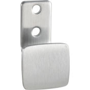 Interion® Square Clothes Hook - Silver Satin Finish