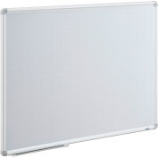 Global Industrial™ Magnetic Steel Dry Erase Planning Board, Cadre en aluminium, Grille 1x2, 36 » x 24 »