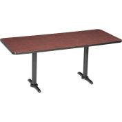 Table de pause Interion®, 72"L x 36"L x 29"H, Acajou