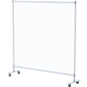 Global Industrial™ Clear Mobile Divider, Vinyl, 72"W x 72"H