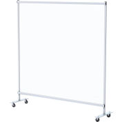 Global Industrial™ Clear Mobile Divider, Vinyle, 72"L x 72"H