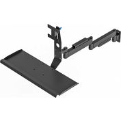 Dectron Industrial Ultra Flex 180 Monitor Mount with Integrated Keyboard Tray