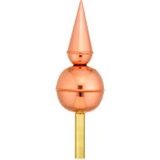 Avalon de bonnes orientations poli Finial cuivre
