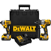 DeWALT DCK299P2 20V MAX XR Li-Ion Cordless Brushless Hammerdrill/Impact Combo Kit 5.0Ah w/ Charger