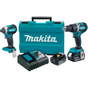 Makita® XT269M 18V Sans brosse Hammer Drill & Impact Driver Combo Kit 4Ah