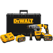 DeWALT DCH293X2 20V MAX 1" Cordless SDS-plus Brushless L-Shape Concrete/Masonry Rotary Hammer Kit 9A
