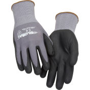 Industrial™ global Micro-mousse Nitrile enduits gants en Nylon, calibre 15, grand, 1 paire, qté par paquet : 12