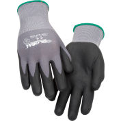 Industrial™ global Micro-mousse Nitrile enduits gants en Nylon, calibre 15, Medium, la paire 1, qté par paquet : 12