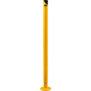 Global Industrial™ Spring Loaded Bollard, 42” H x 2-1/2” Diameter, Powder Coated Yellow