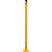 Global Industrial Spring Loaded Bollard, 42” H x 2-1/2” Diameter, Powder Coated Yellow