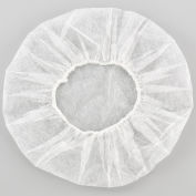 Global Industrial™ Polypropylene Bouffant Cap, 21", White, 100/Bag