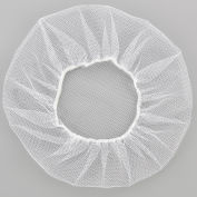 Global Industrial™ Nylon Hairnet, 20", Honeycomb, Blanc, 100/Bag