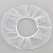 Global Industrial™ Nylon Hairnet, 24", Honeycomb, Blanc, 100/Bag