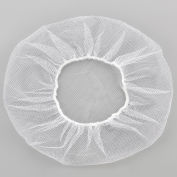 Global Industrial™ Nylon Hairnet, 24", Honeycomb, Blanc, 100/Bag