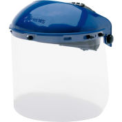 MCR Safety 103 Ratchet Head Gear, Head Gear Only, Polycarbonate, Blue