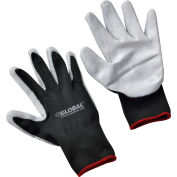 Global Industrial™ Foam Nitrile Coating Gants, gris/noir, petit, 1 paires, qté par paquet : 12