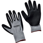 Global Industrial™ Ultra-Grip Foam Nitrile Coated Gloves, Gray/Black, Small, 1-Pair - Pkg Qty 12