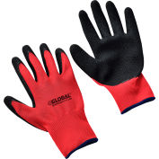 Global Industrial™ Crinkle Latex Coated Gloves, Red/Black, X-Large, 1-Pair - Pkg Qty 12