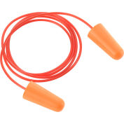 Bouchons d’oreilles à balles industrielles™ mondiales, coniques, filaires, NRR 32 dB, 100 paires / boîte