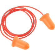 Global Industrial™ Bell Earplugs, Contour, Corded, NRR 32 dB, 100 paires/boîte