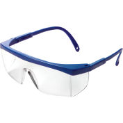 Global Industrial™ Half Frame Safety Glasses, Brow Guard & Side Shields, Anti-Fog, Clear Lens