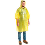 Poncho de pluie jetable, 80 « L, taille, jaune