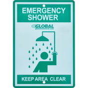 Global Industrial™ Replacement Emergency Shower Sign