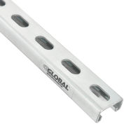 Global Industrial™ 8' Slotted Strut Channel, 1-5/8x7/8, 12 GA, plaqué zinc pré-galvanisé, qté par paquet : 4