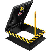 Global Industrial™ Yellow Powder Coated Steel Ladder Safety Post