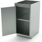 AERO inox Base Cabinet BC-1100, 1 porte à charnières, plateau 1, 12" W x 21 H « D x 36"