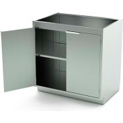 AERO inox Base Cabinet BC-1203, 2 portes battantes, 1 tablette, 48" L x 21 « P x 36" H