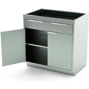 AERO inox Base Cabinet BC-1600, 2 portes battantes, 1 tablette, 1 tiroir, 30" W x 21 H « D x 36"