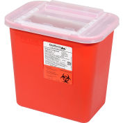 Oakridge Produits 2 Gallon Sharps Conteneur w / Slide Lid, Rouge