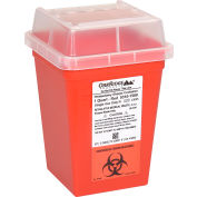 Oakridge Products 1 Quart Sharp Container w / Slide Lid, Red
