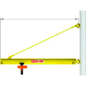 Abell-Howe® Haut-Braced Wall Mounted Jib Crane WMC212 2000 Lb Cap 12' Span w/ 200' Rotation