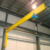 Abell-Howe® Under-Braced Wall Mounted Jib Crane 1000 Lb. Capacity with 16' Span