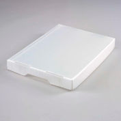 Ondulé Tote en plastique couvercle naturelles, qté par paquet : 10