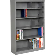 Quick Adjust Steel Bookcase - 60"H Gray