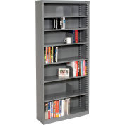 Quick Adjust Steel Bookcase - 84"H Gray