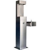 Fontaine à boire extérieure industrielle™ mondiale avec remplissage de bouteille, inoxydable