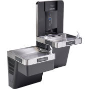 Station de remplissage de bouteilles réfrigérées à deux niveaux, filtrée, par Global Industrial™